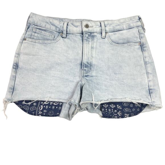 Old Navy‎ OG Shorts Womens Size 12 Light Wash Denim Summer Boho Festival Beach - Picture 11 of 11